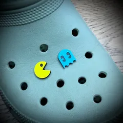 Pac-Man & Ghost Clog Charm / Croc Jibbitz