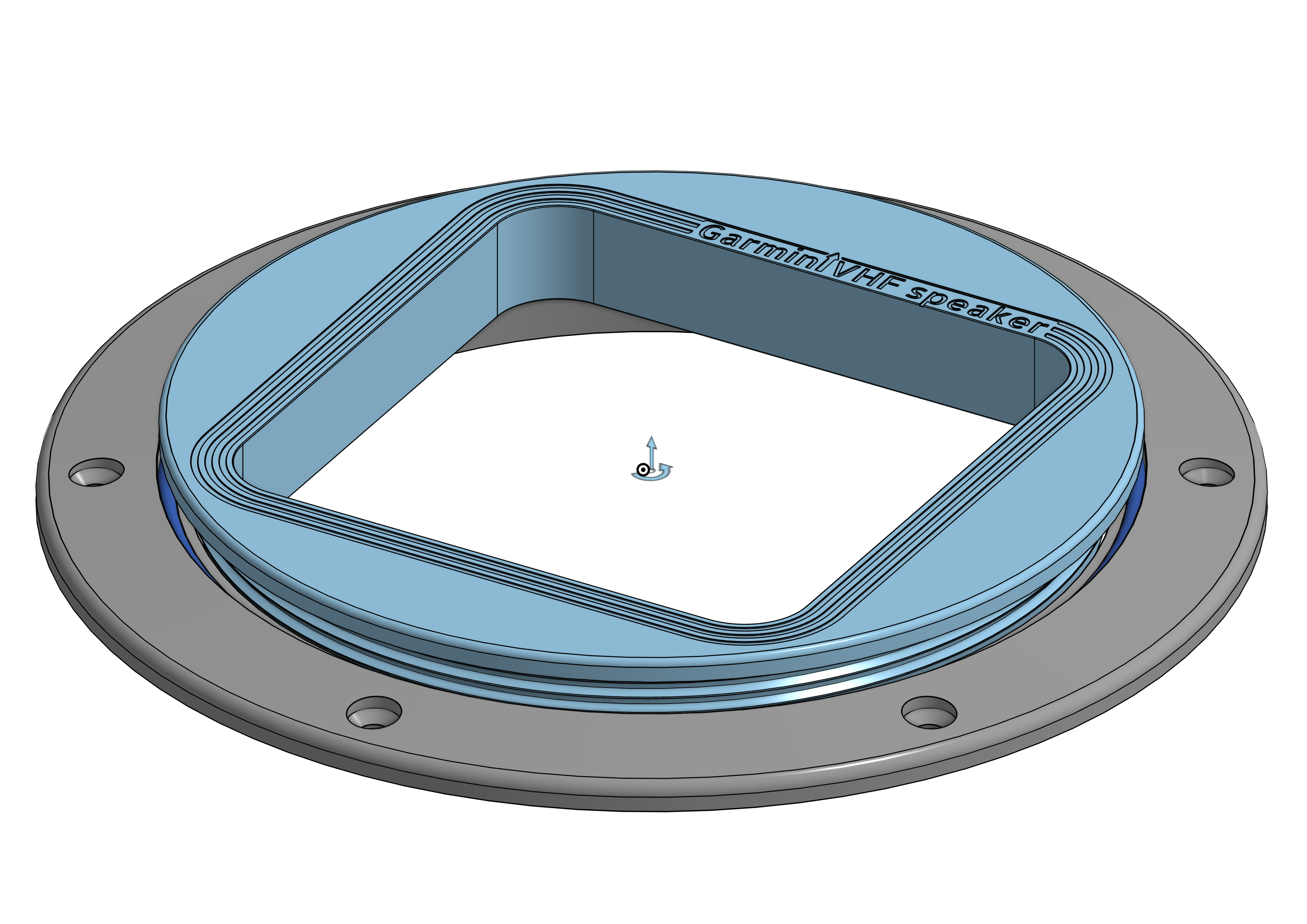Garmin VHF speaker ø 130 TREM hatch