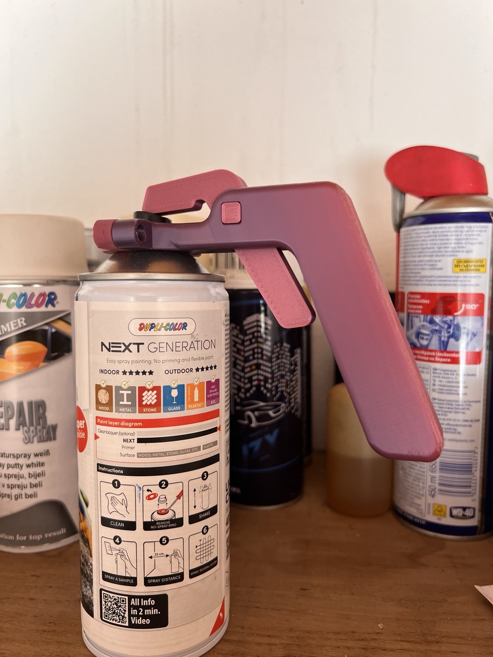 Miniatura 2 do modelo 3D Spray Paint Can Trigger Handle