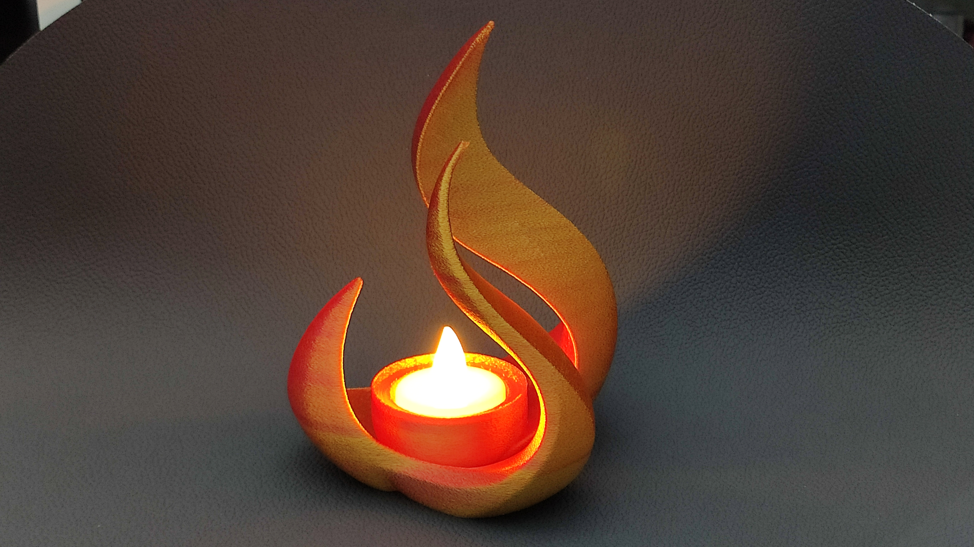 Wild Flame - LED tea light holder - no supports