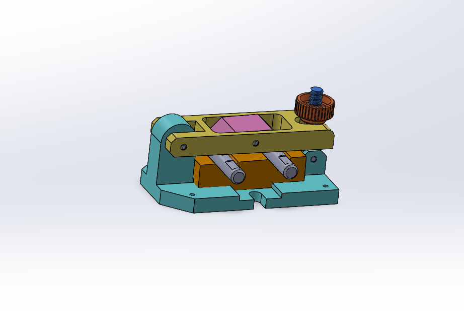 Quick-release lever clamp with adjusting screw 3D model