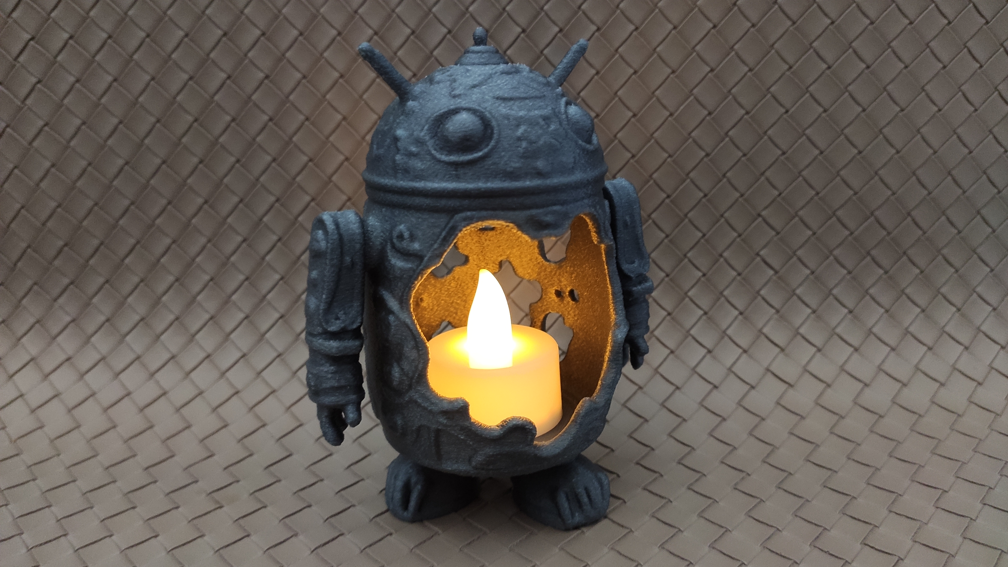 Melting Android - LED tea light holder