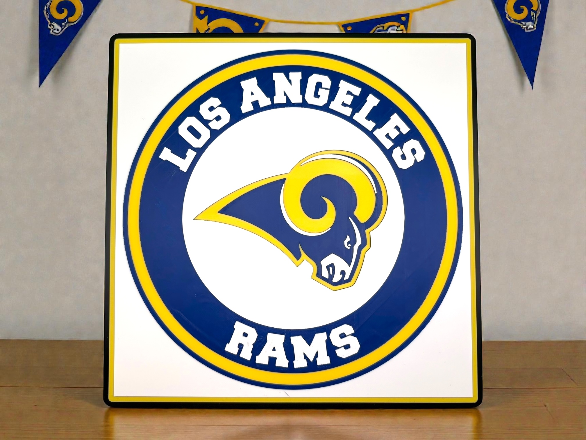 Los Angeles Rams Inspired Layered Print