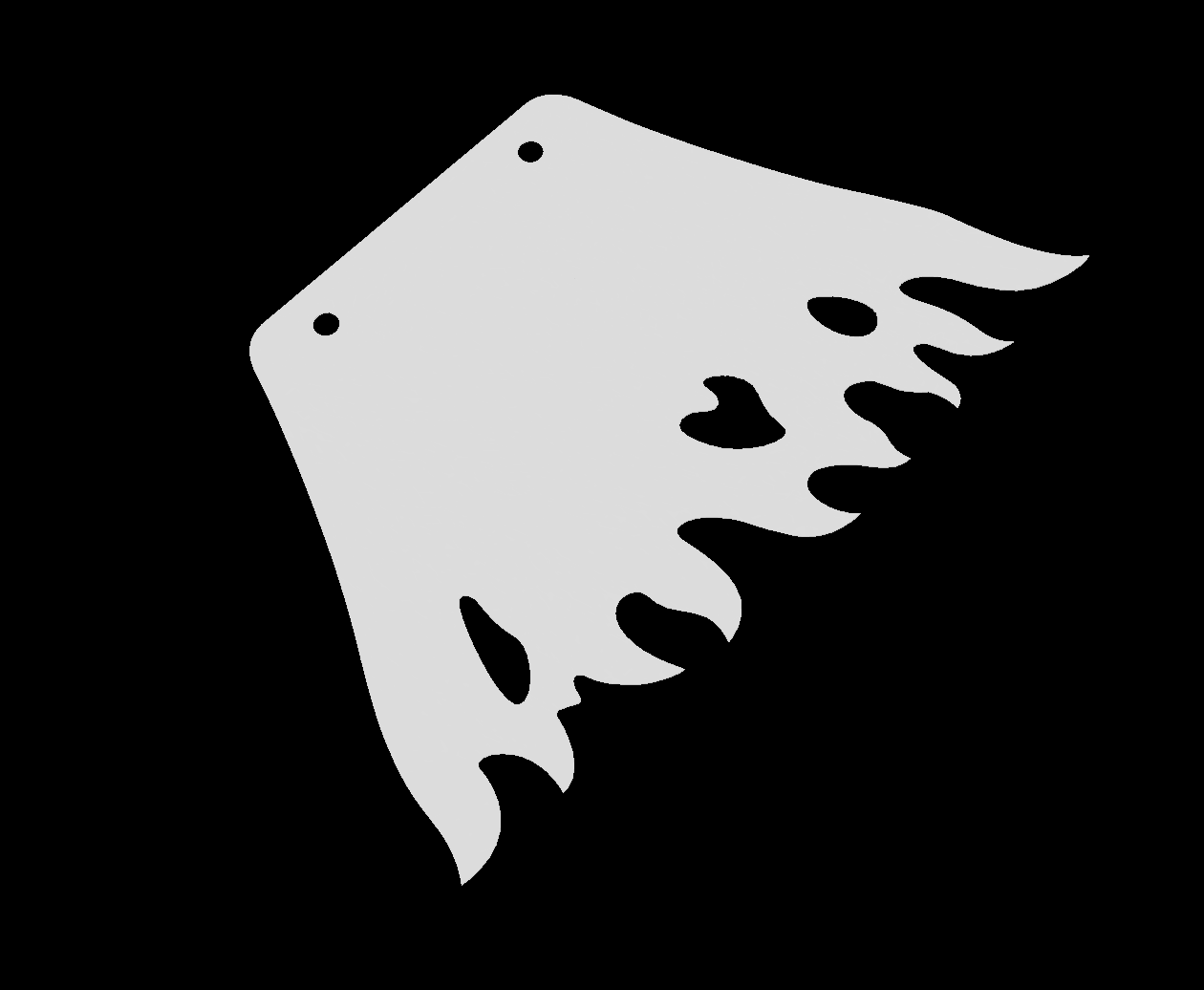 Lego Compatible (116135.dat) Large Figure Cape Tattered 2 Holes