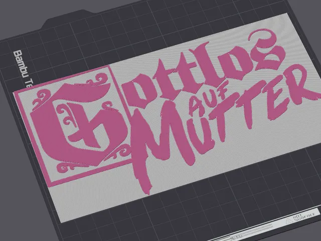 Gottlos auf Mutter Label