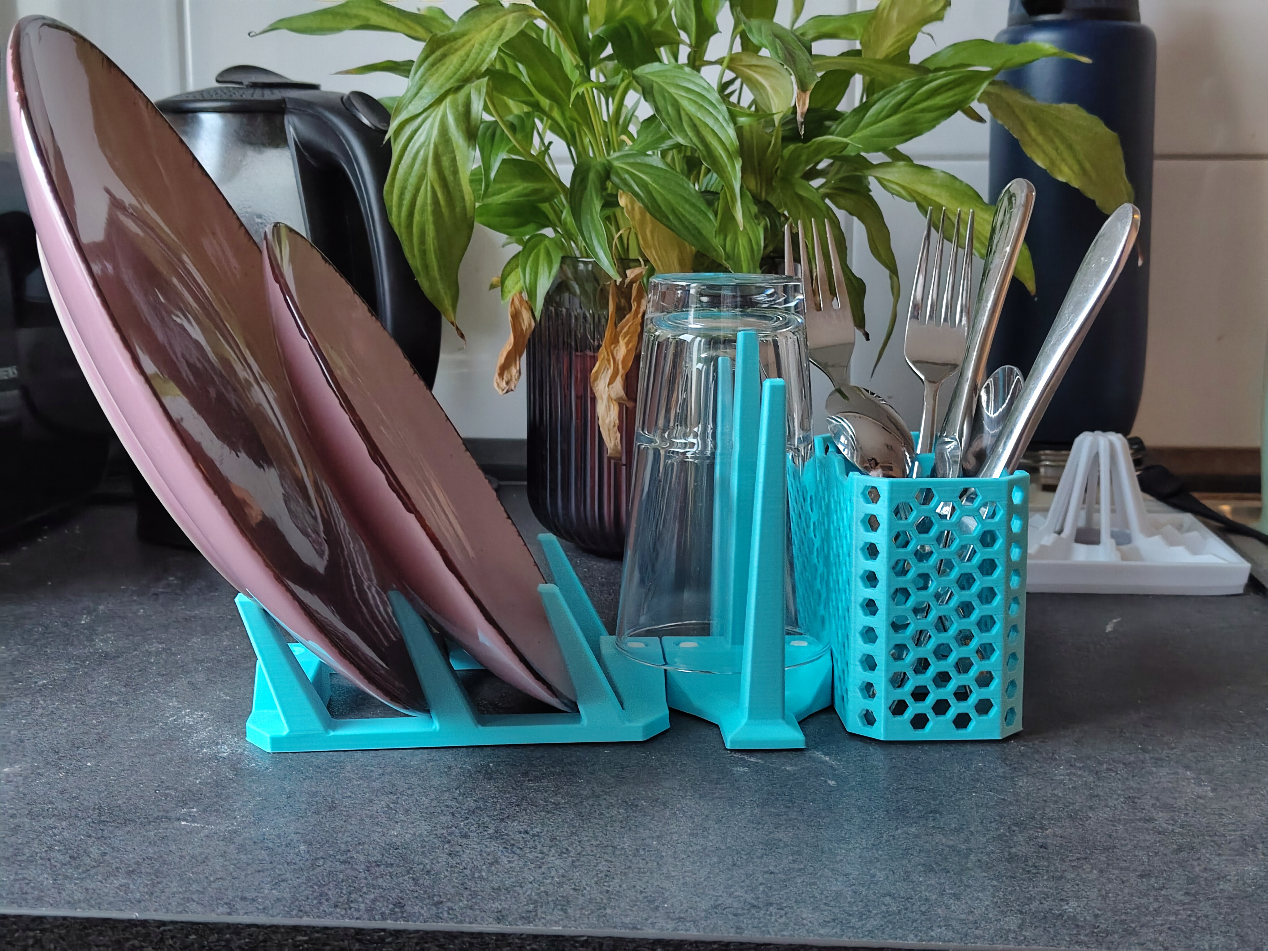 Miniatura 4 do modelo 3D Modular Kitchen Drying Rack (7 Variants)