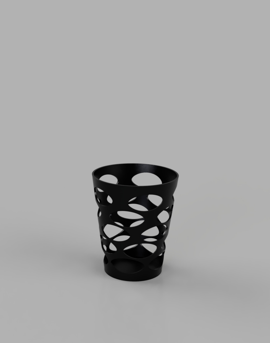 Modern desk trash bin