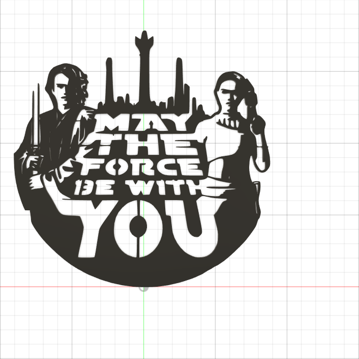 May the Force Be With You – Star Wars Decorative Panel