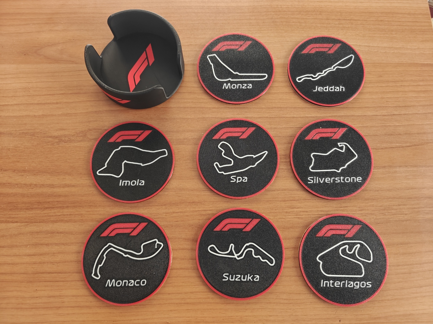 F1 Coasters set