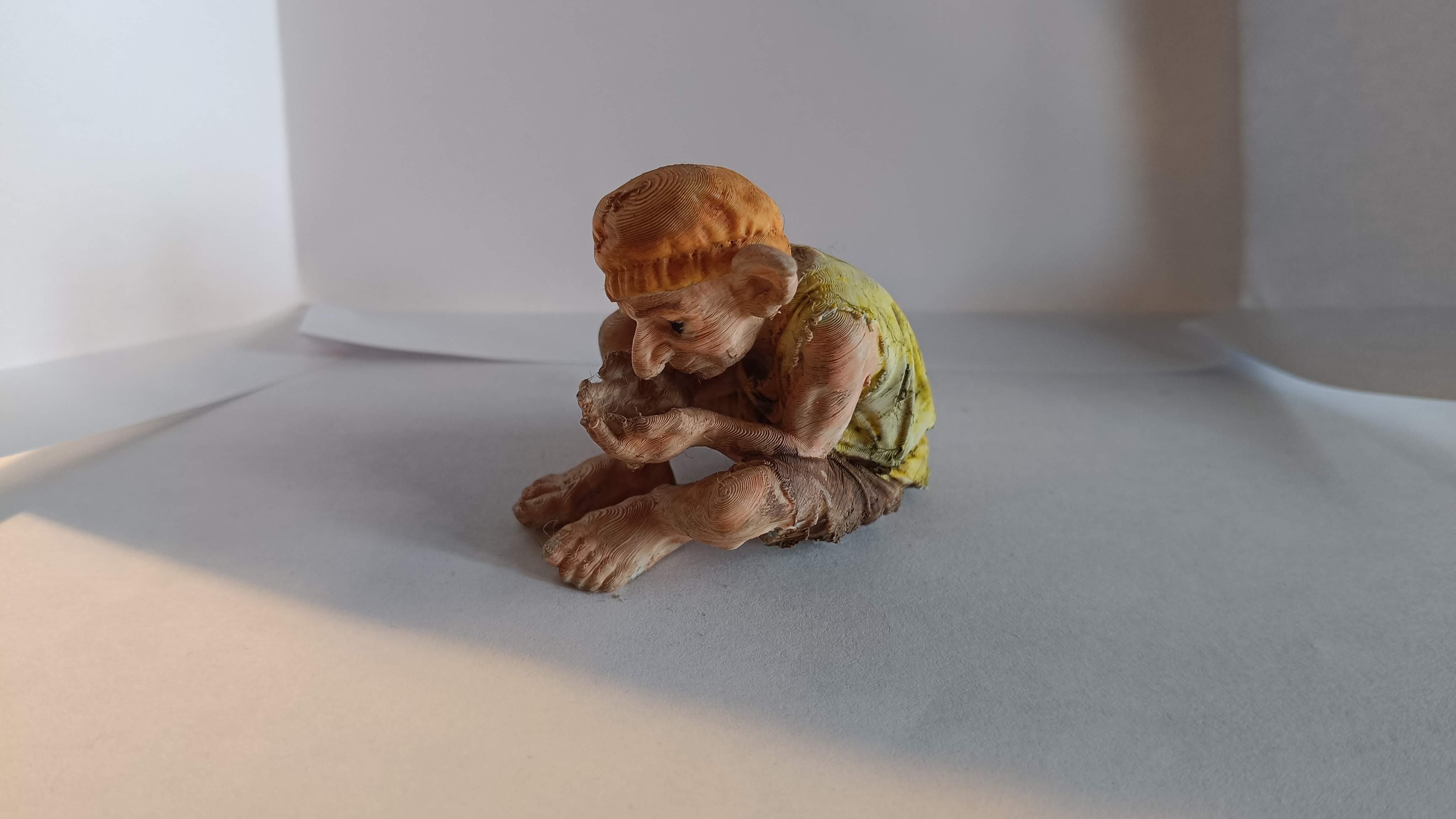 Goblin hiding something in his hands 3D model by Helpman