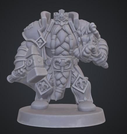 Ironbeard Forgewarden 3D model by AdventVR