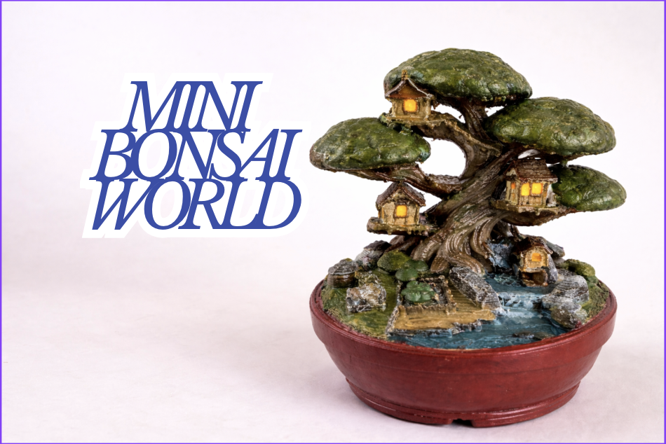 Mystical bonsai village