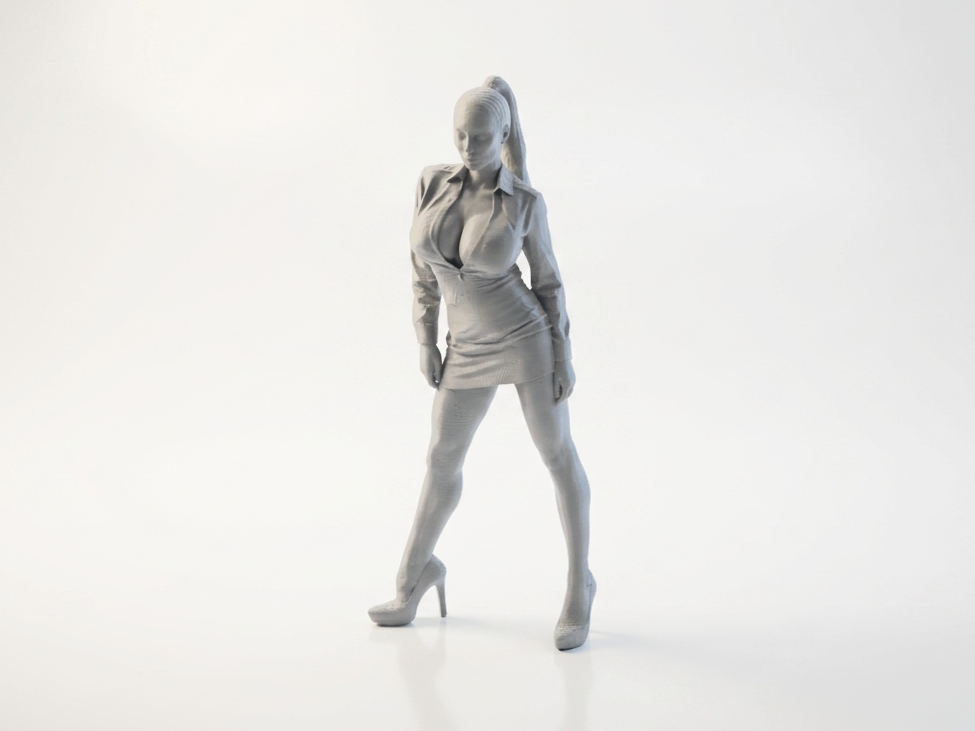 Business Woman Figurine Professional 3D Printable