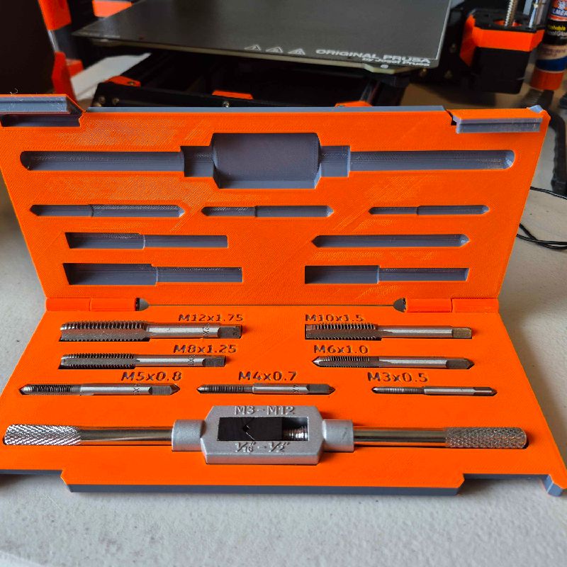 Metric Tap Set Case by 3D_Cre8or | Download free STL model | Printables.com