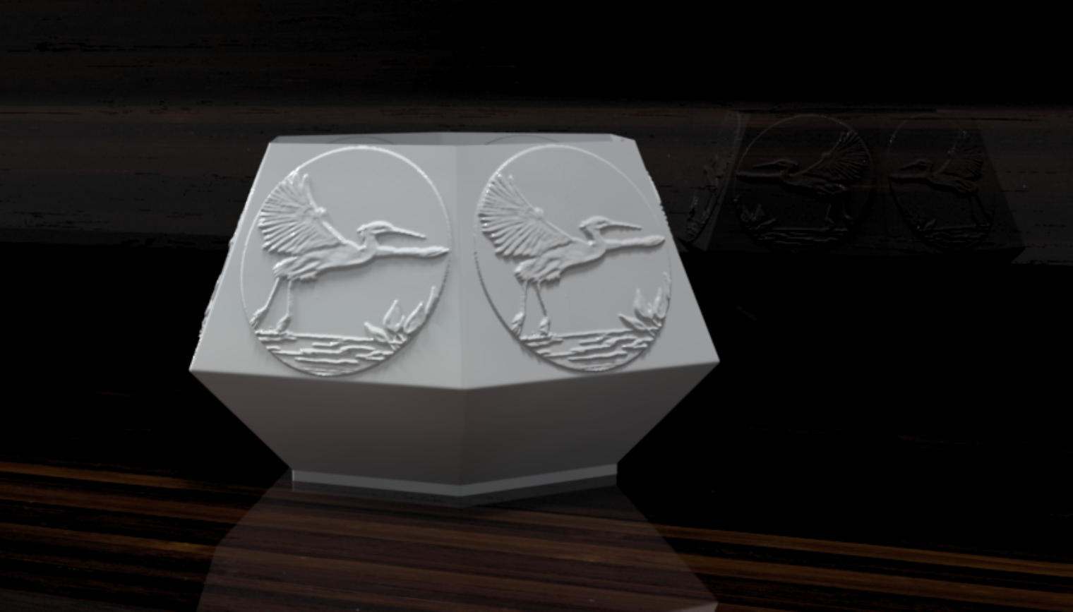 Faceted Planter “Heron”