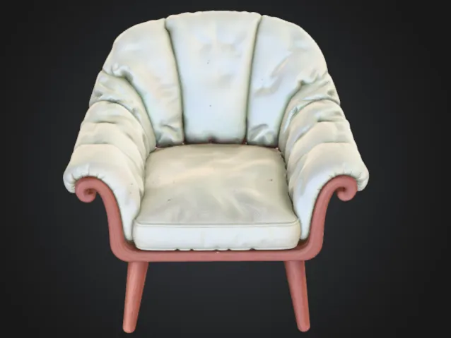 Classic Upholstered Armchair – Vintage Lounge Chair