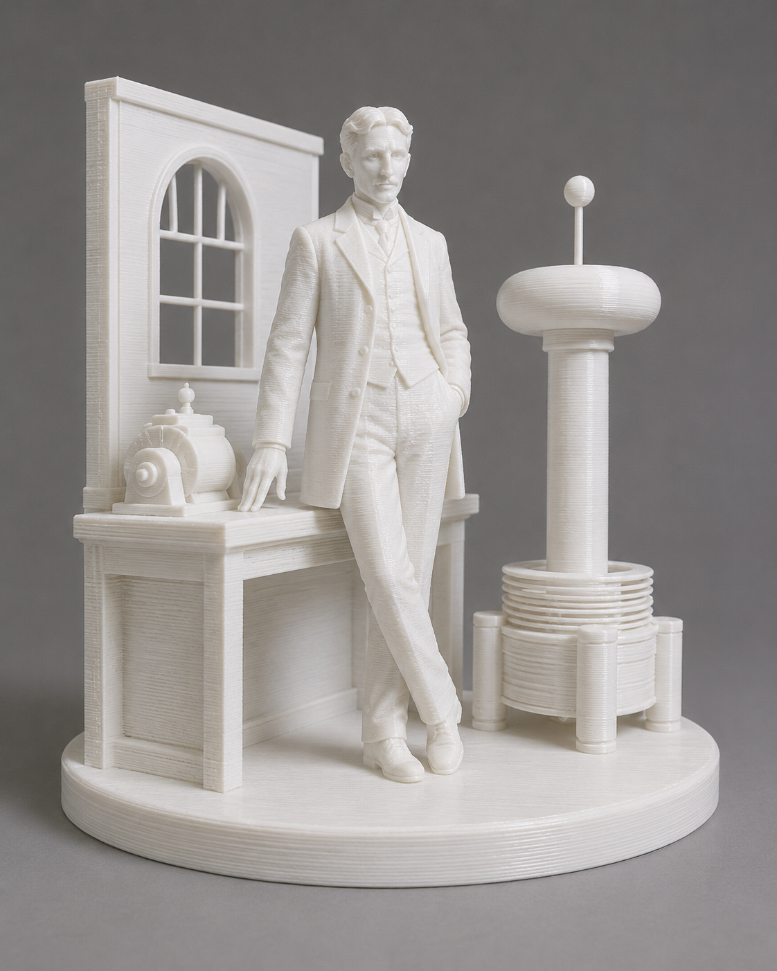 Nikola Tesla in Werkstatt - Nikola Tesla in Workshop