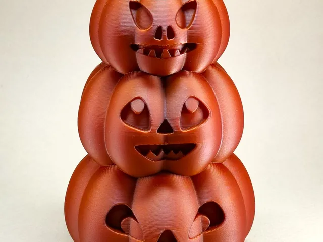 Triple Halloween Pumpkin