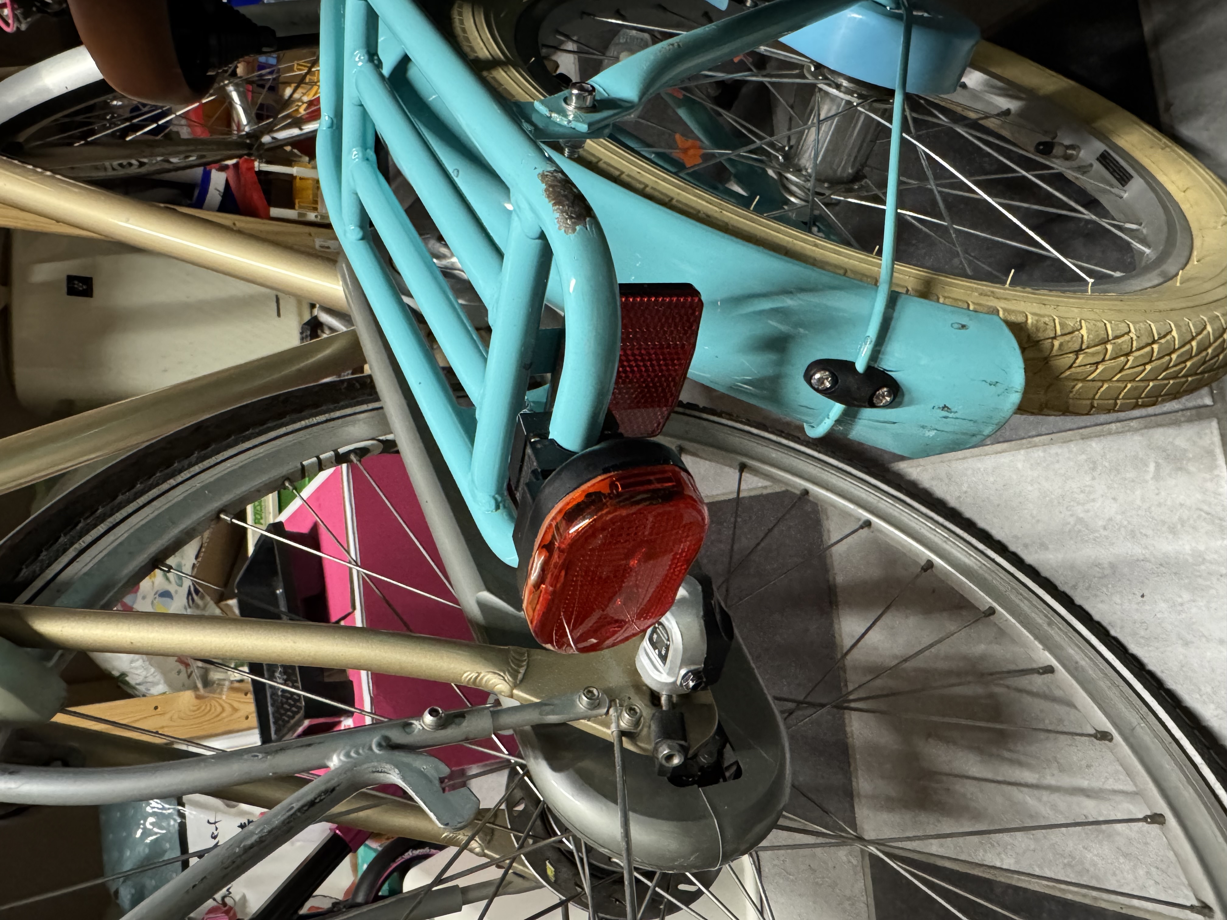 Alternative bike rear light bracket