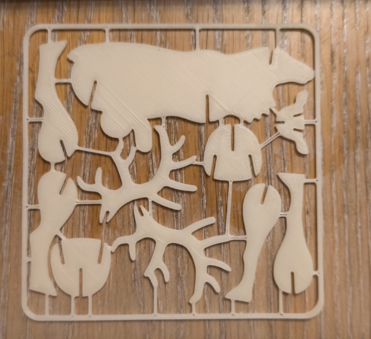 Male Christmas forest reindeer funny