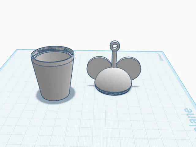 Disney Mouse Ear Cup Keychain
