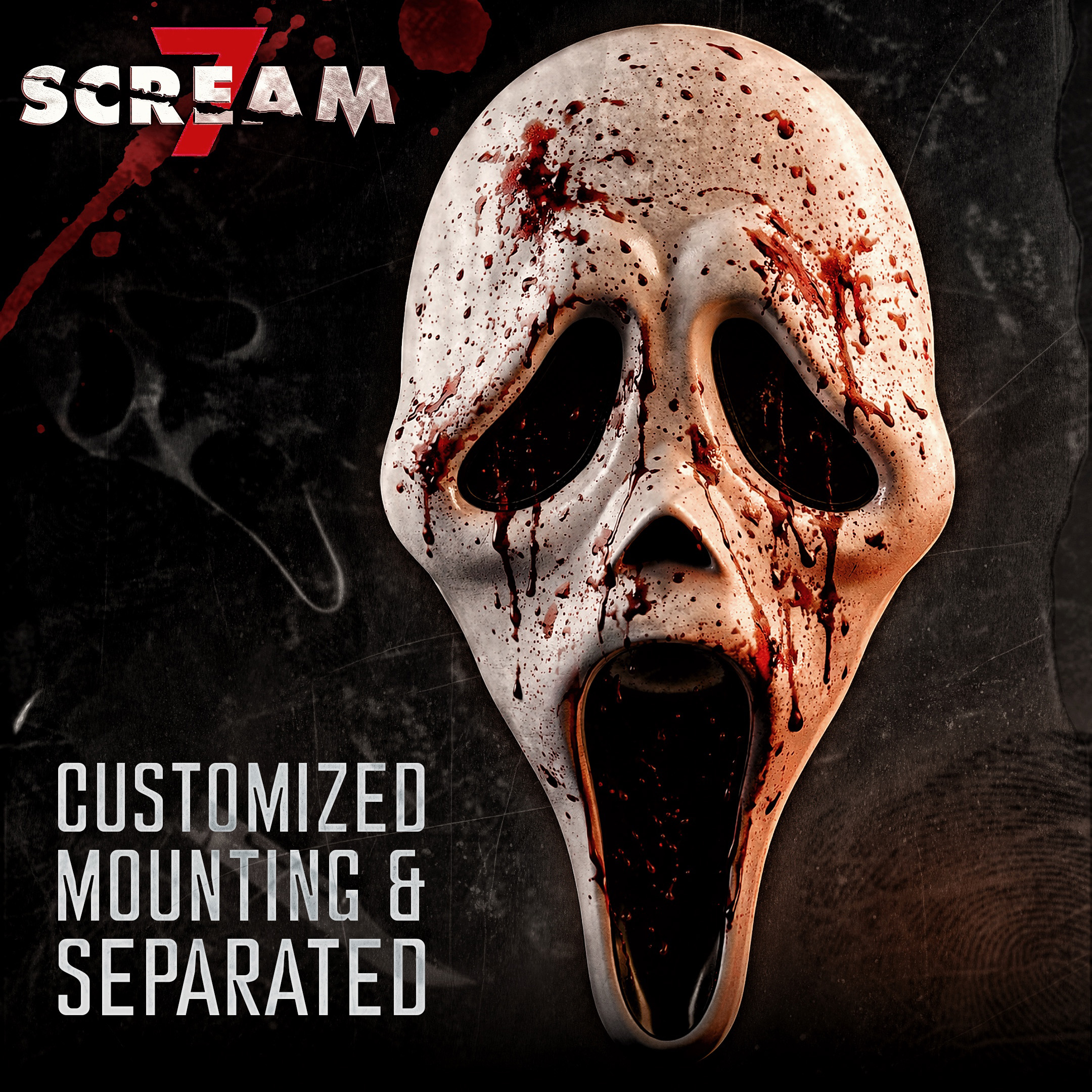 Scream Ghostface mask - Cosplay - Customized mounting - Separated