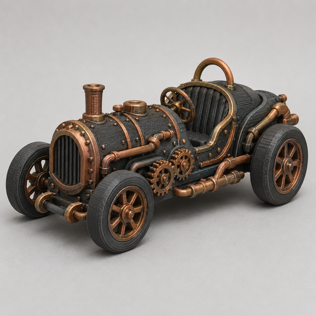 Steampunk  Fahrzeugmodell / Steampunk Vehicle Model