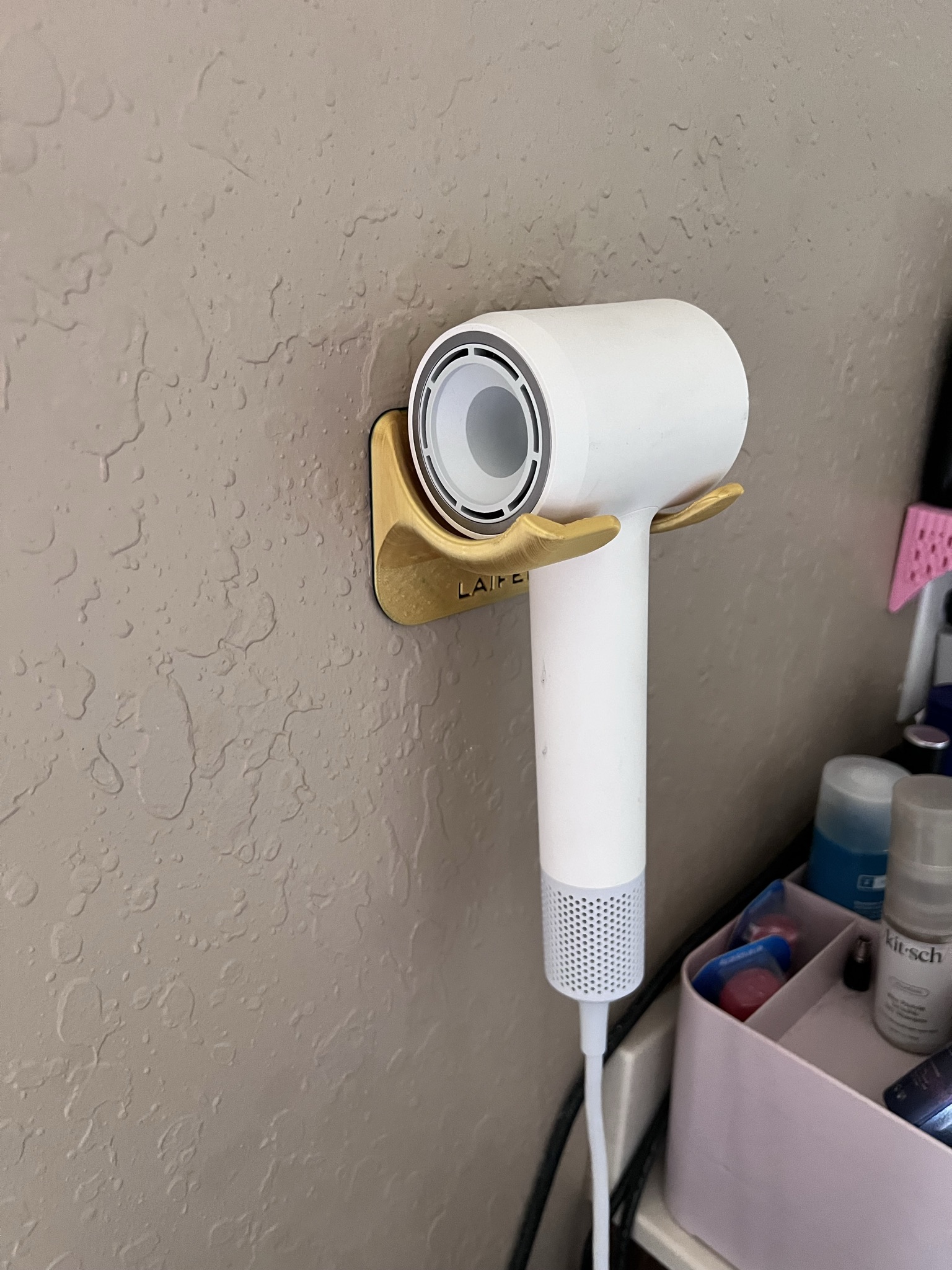 Dyson - Laifen Hair Dryer Holder v1.2 (2-Screw Wall Stud Mount) 3D model