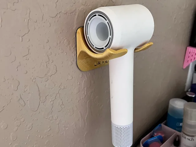 Dyson - Laifen Hair Dryer Holder v1.2 (2-Screw Wall Stud Mount)