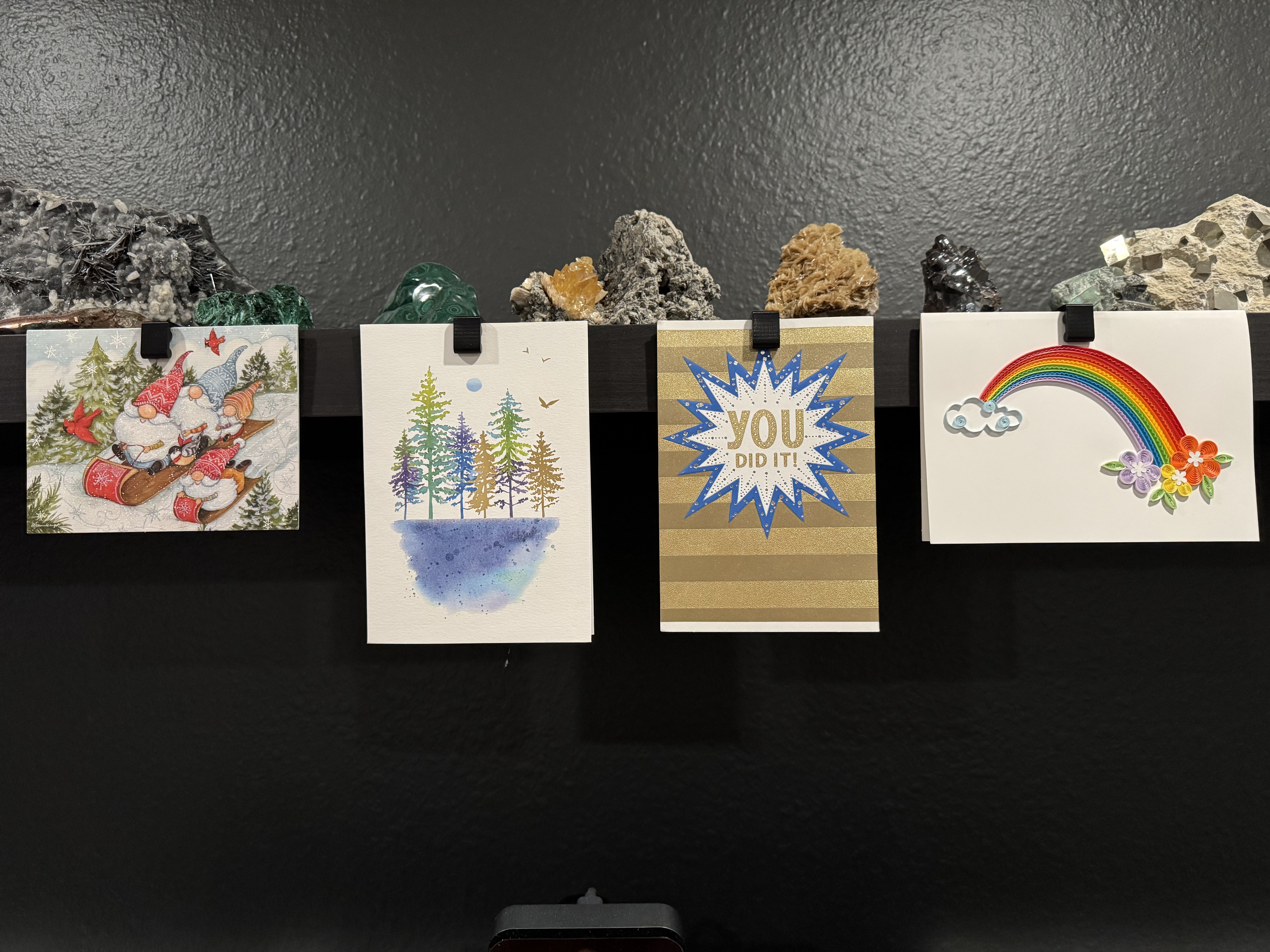Shelf Hanger for Greeting Cards