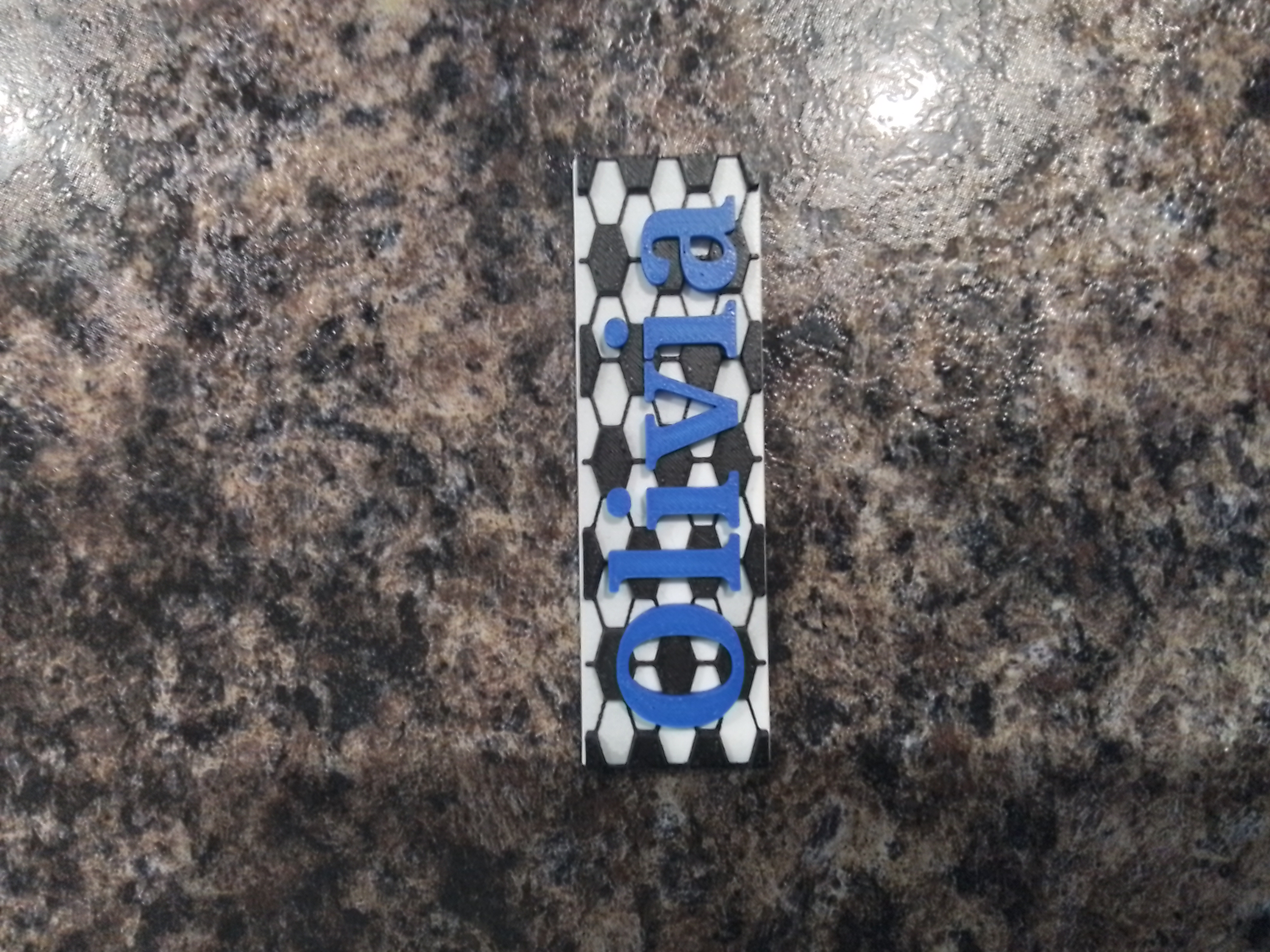 Customizable Soccer Nameplate