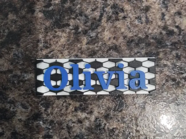 Customizable Soccer Nameplate