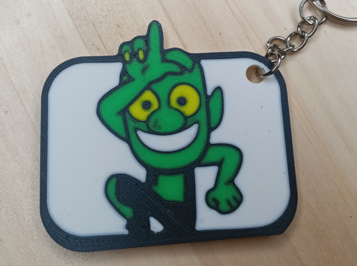 Loser goblin clash royale keychain
