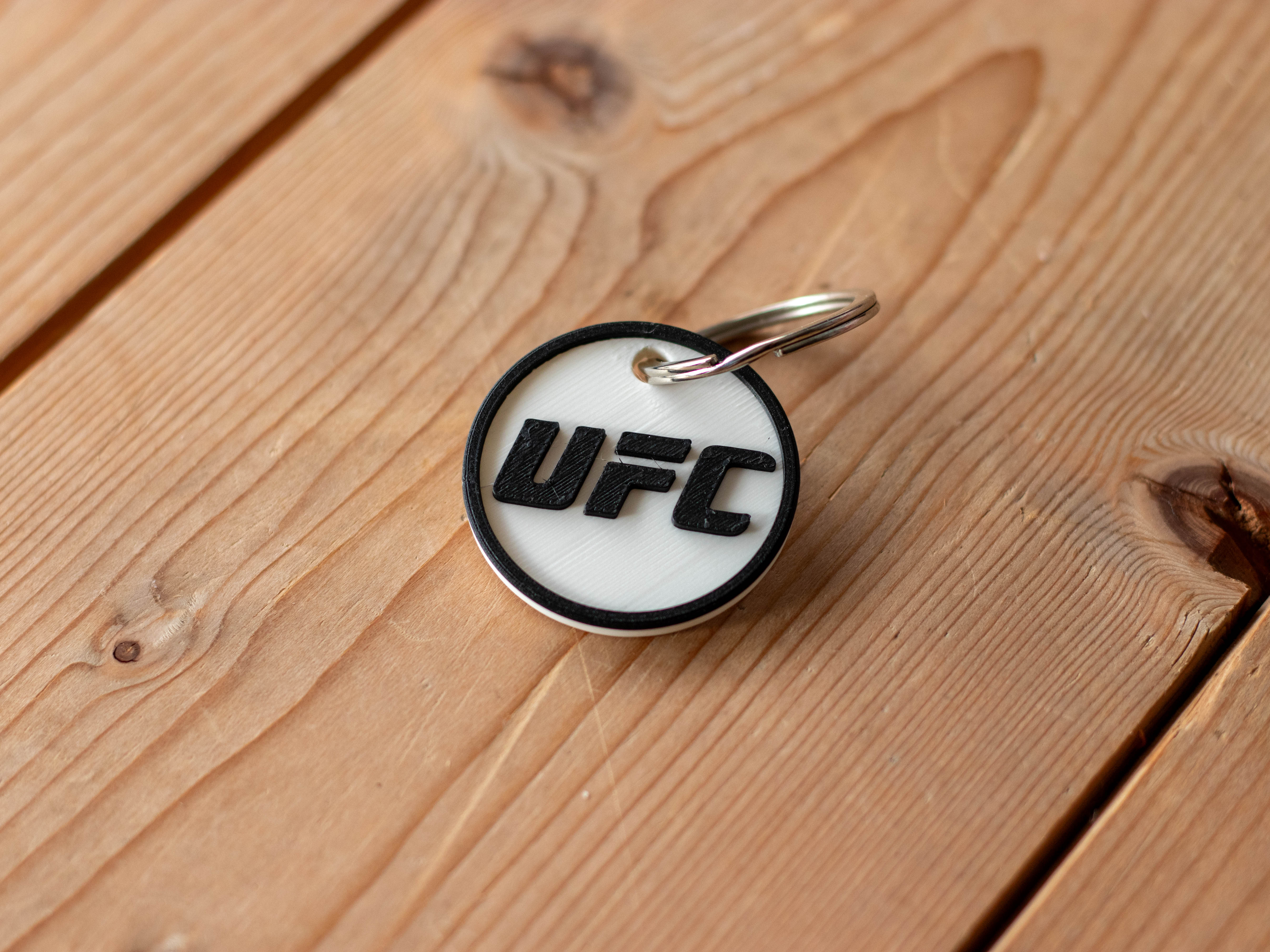 Miniatura 2 do modelo 3D UFC Logo Keychain