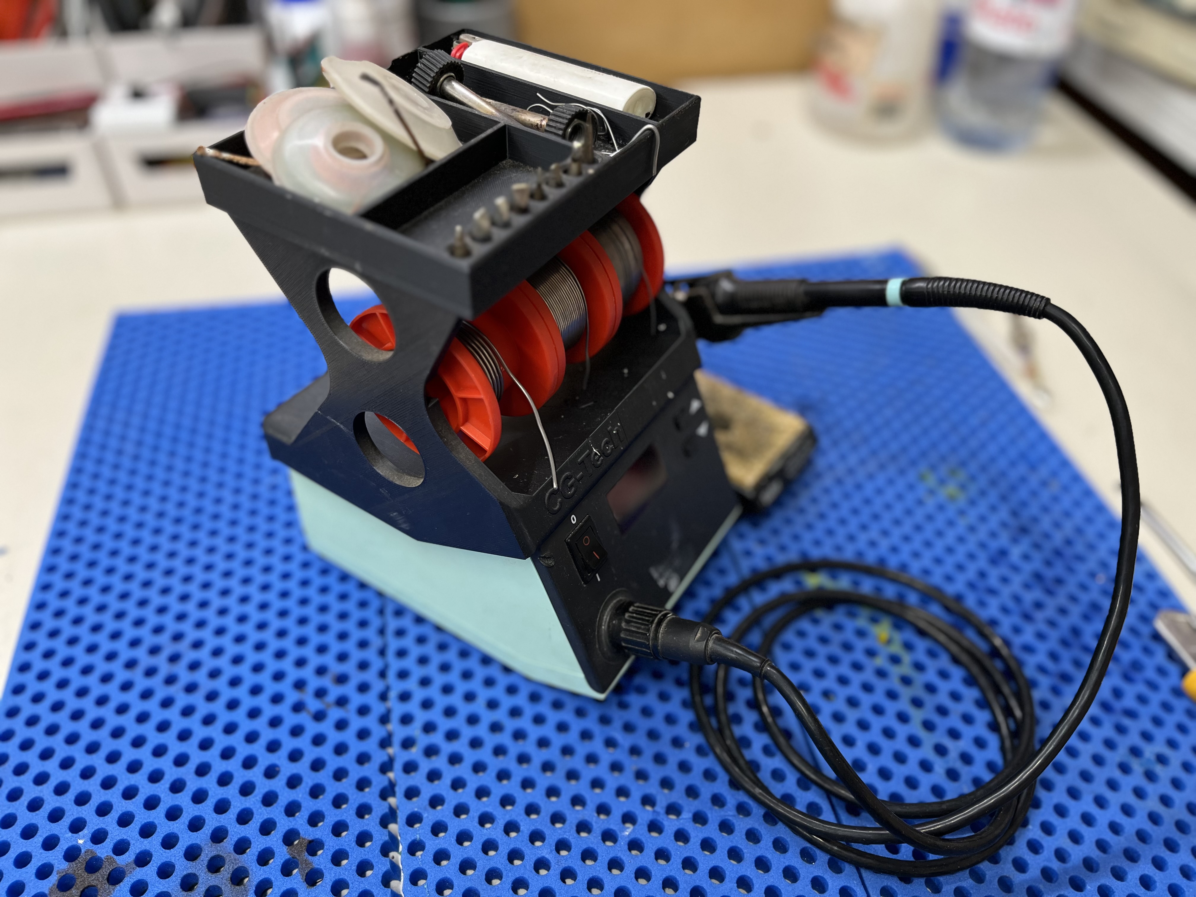 Solder Spool and Tip Holder for Weller Soldering Stations