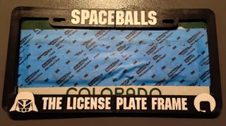 Spaceballs the License Plate Frame, multimaterial version