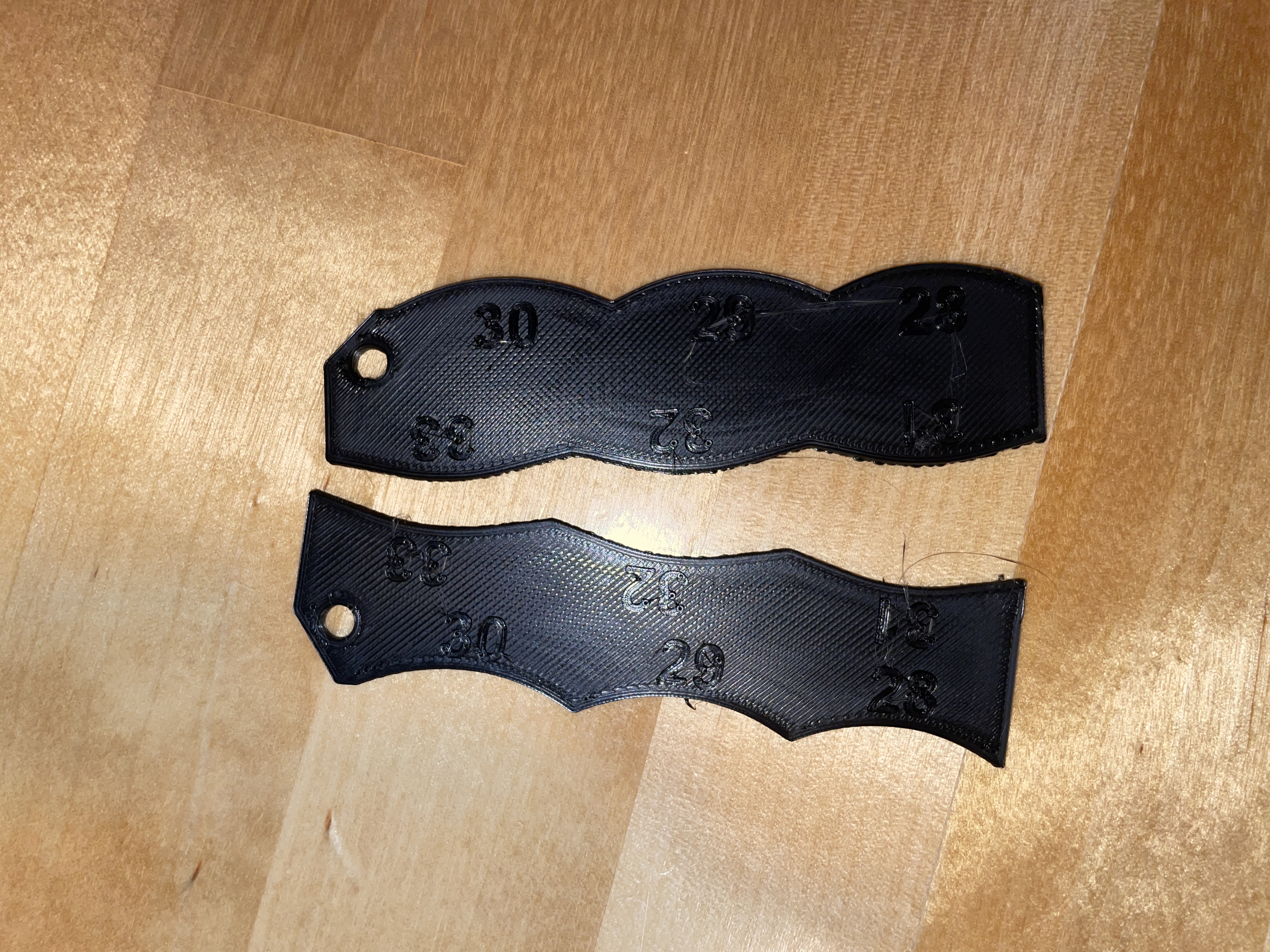 Fillet Radius Finder (Inner/Outer) - Design Reference Ruler 28 to 33mm