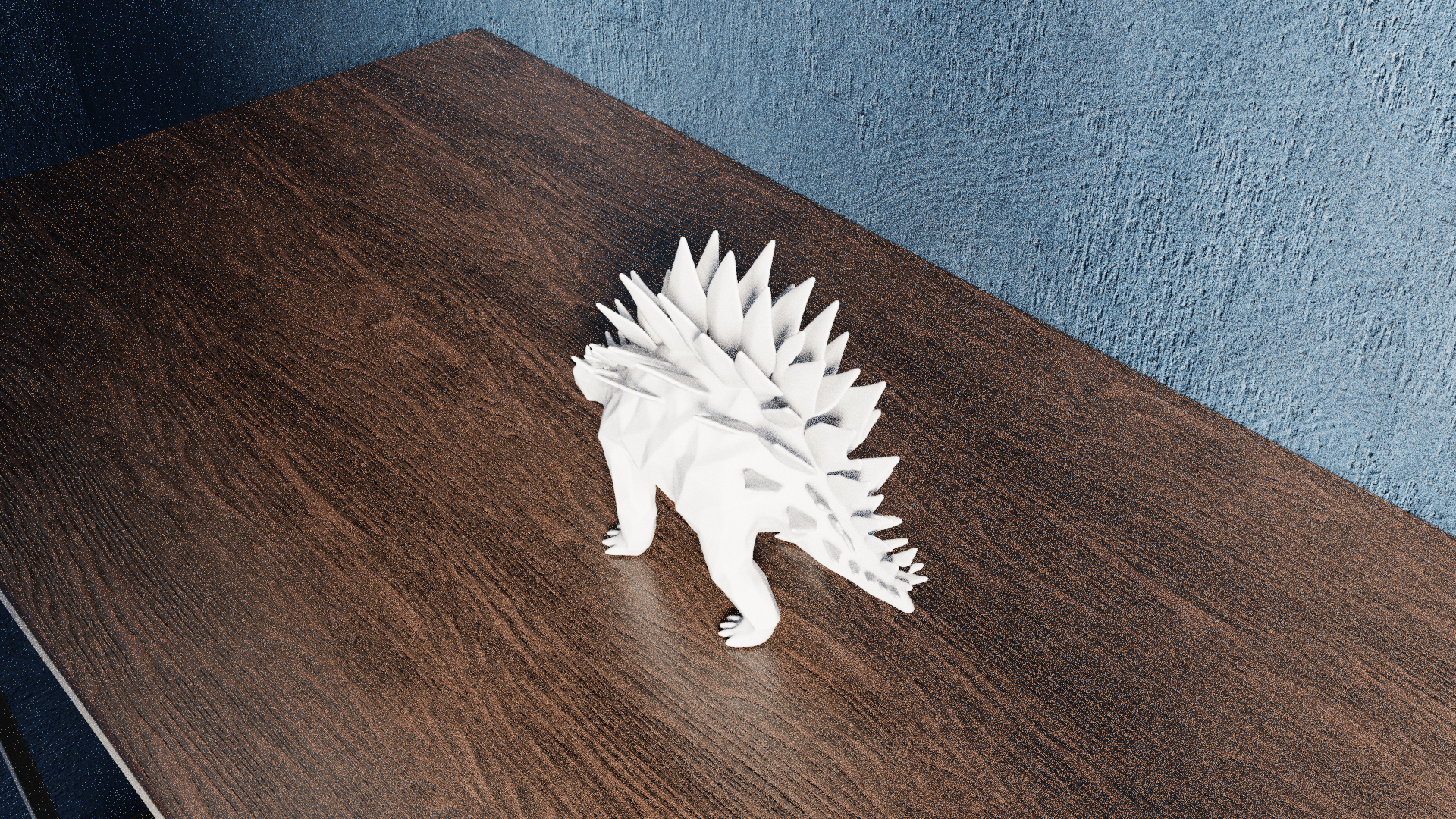 Low Poly Stegosaurus — miniatura 6