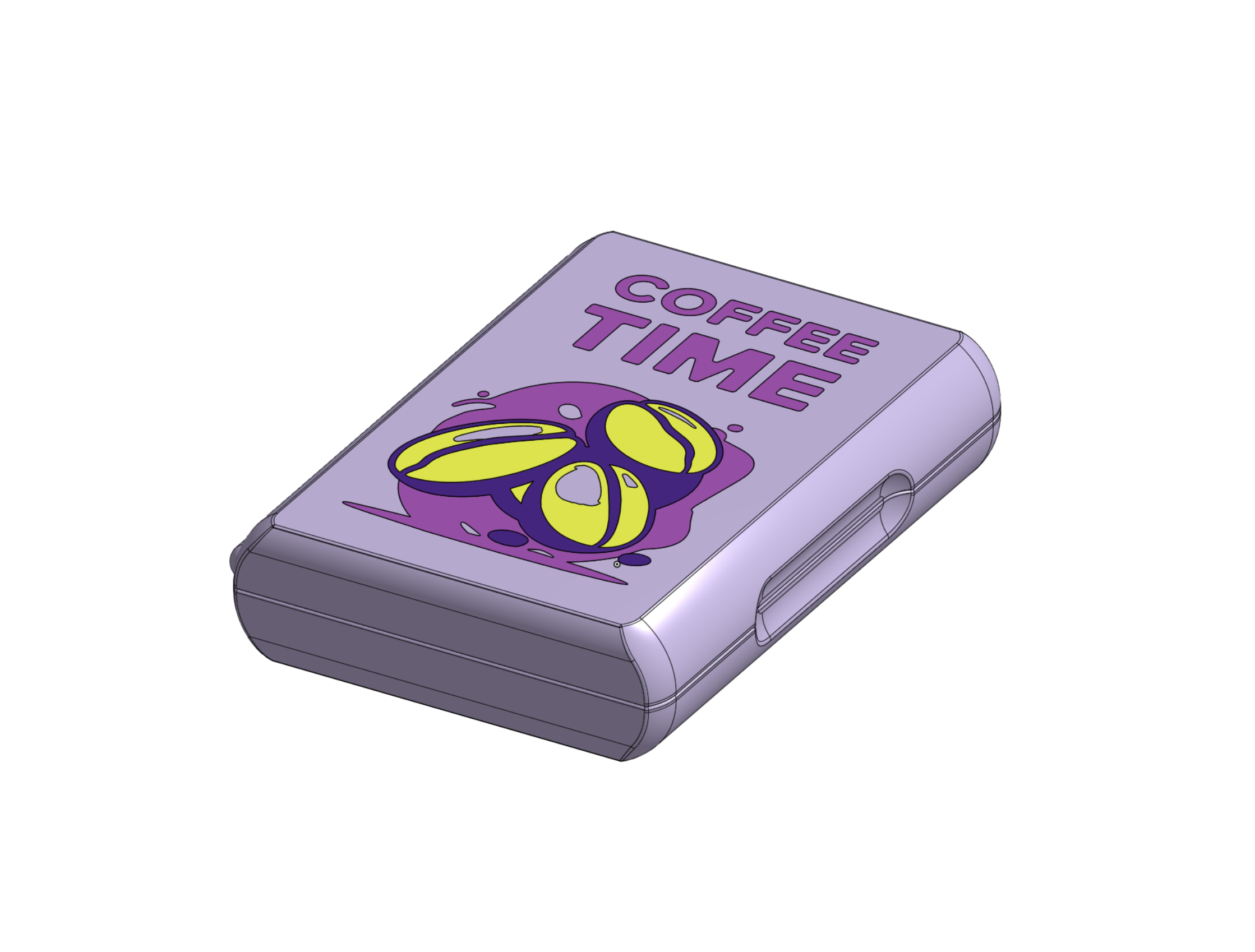 Miniatura 3 do modelo 3D Hinged Box - Coffee Time