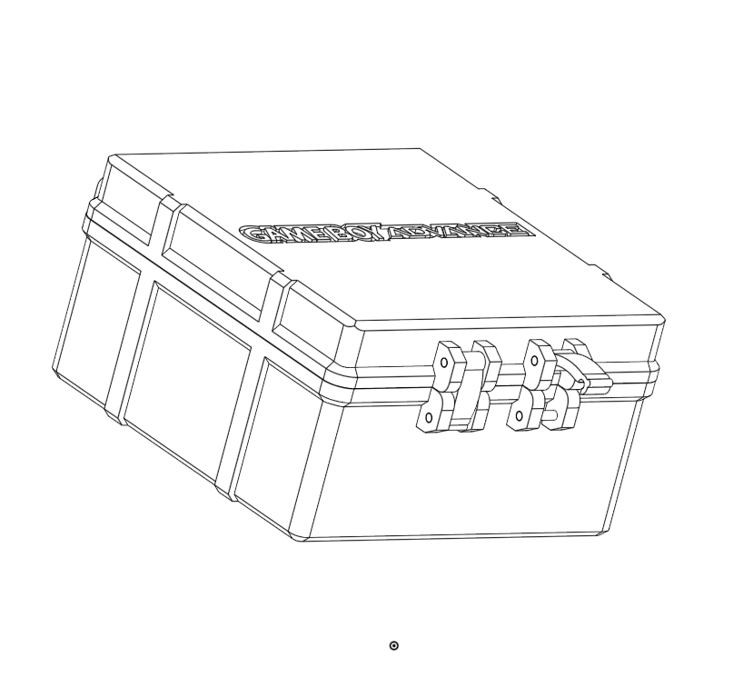 Gameboy cartridge holder 3D model