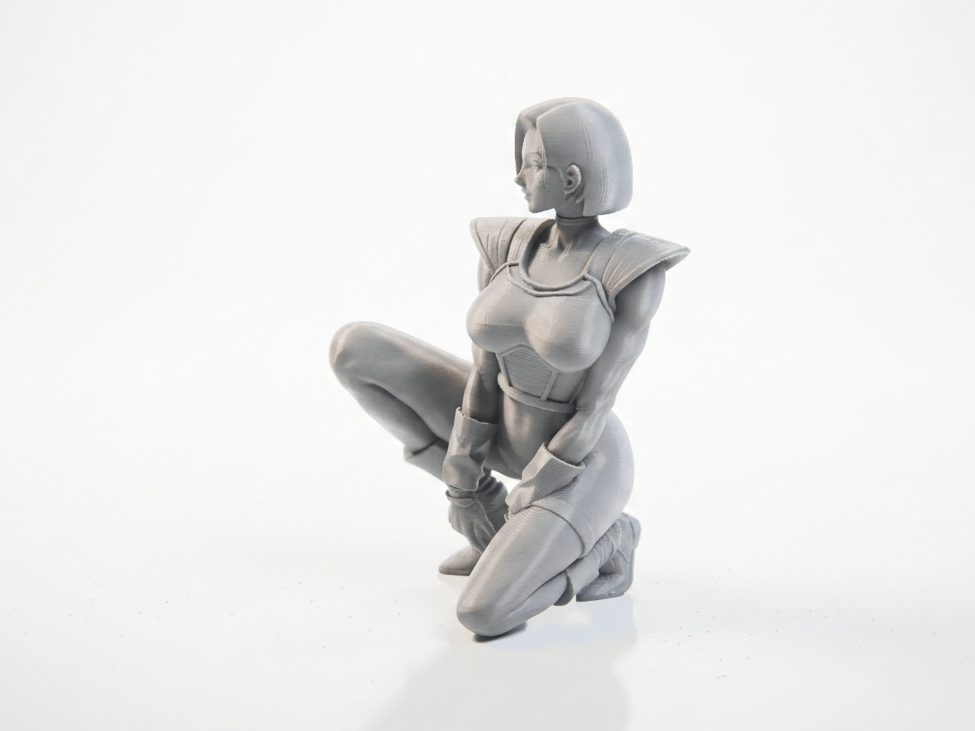 Futuristic Female Figurine Sci-Fi Collectible 3D Printable
