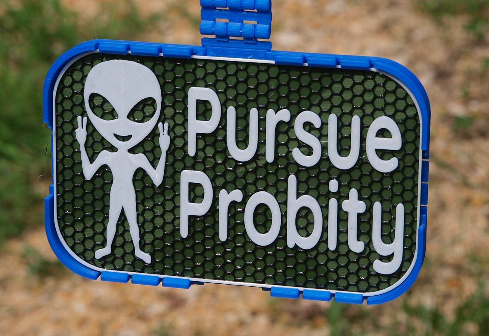 Pursue Probity sign
