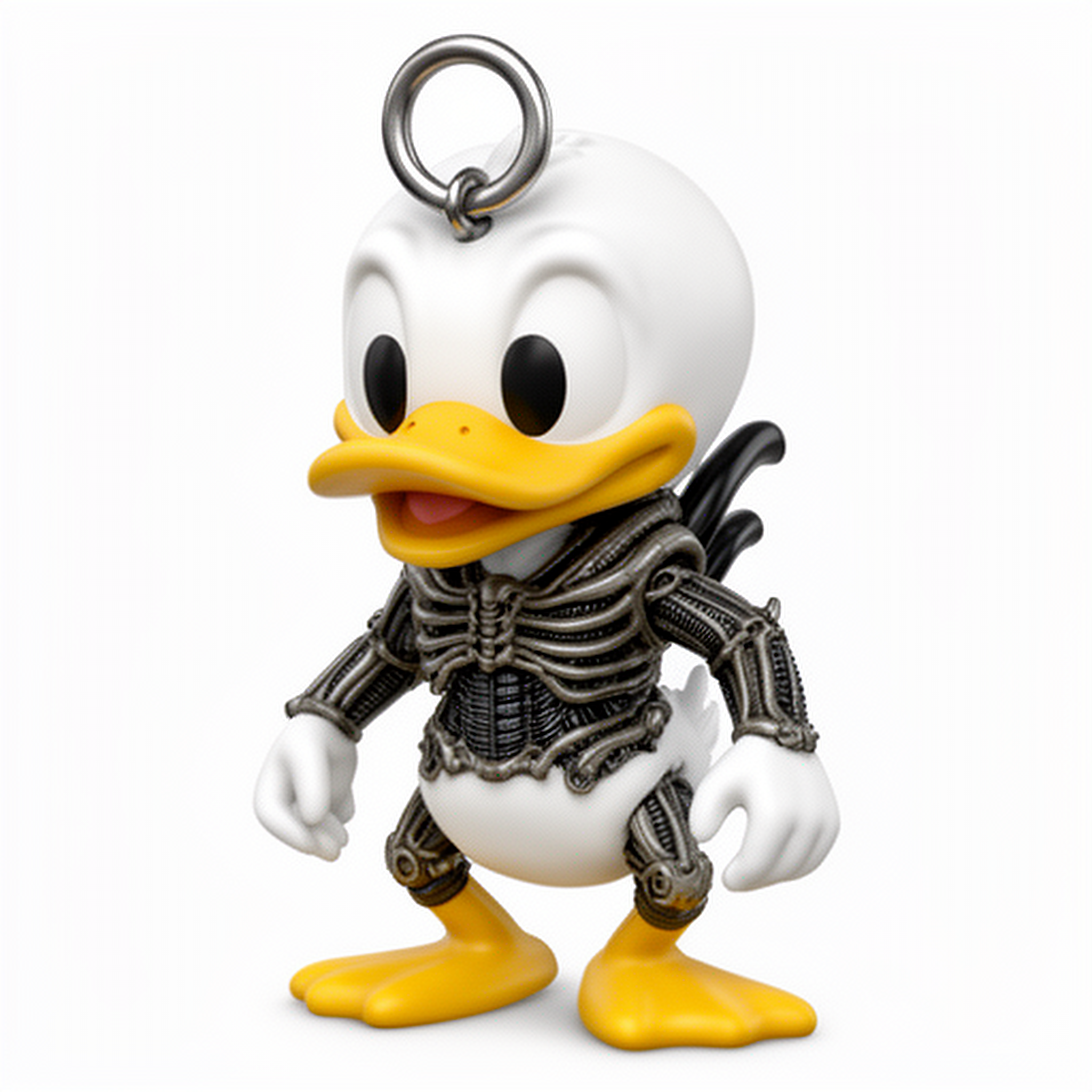 Donald Duck Alien Xenomorph Ring Figure