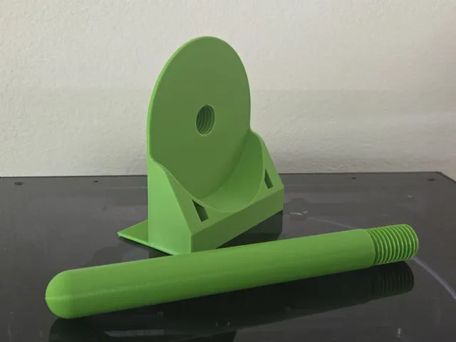 Under desk paper roll holder