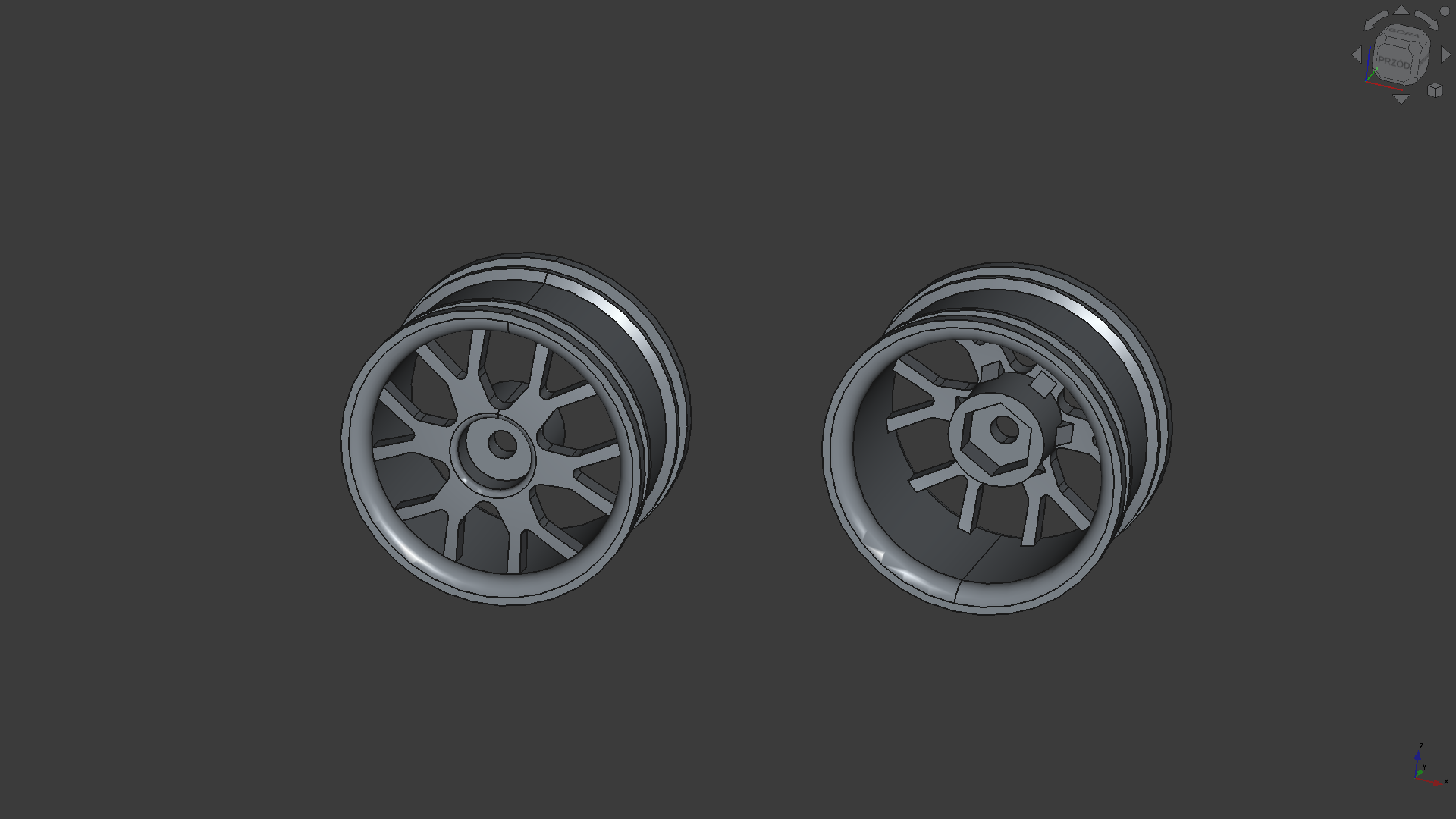 Rim 47x25 / RC / Wheel / Hex12 Scale 1:10 v.1