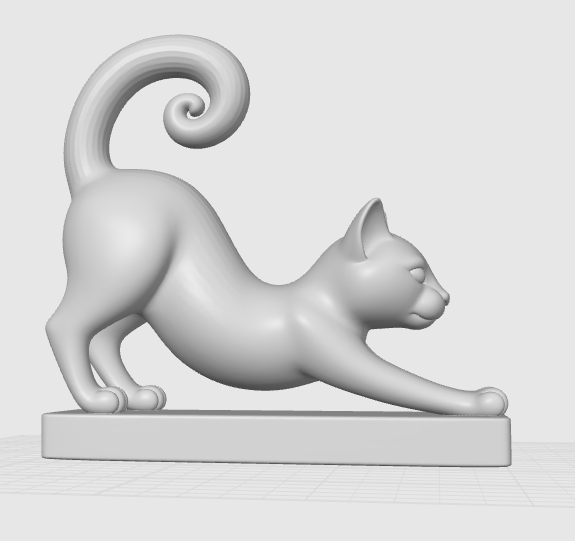 Stretching Swirl Cat