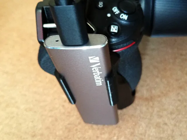 Verbatim Vx500 SSD Drive Bracket with holes for 1/4 photo screws