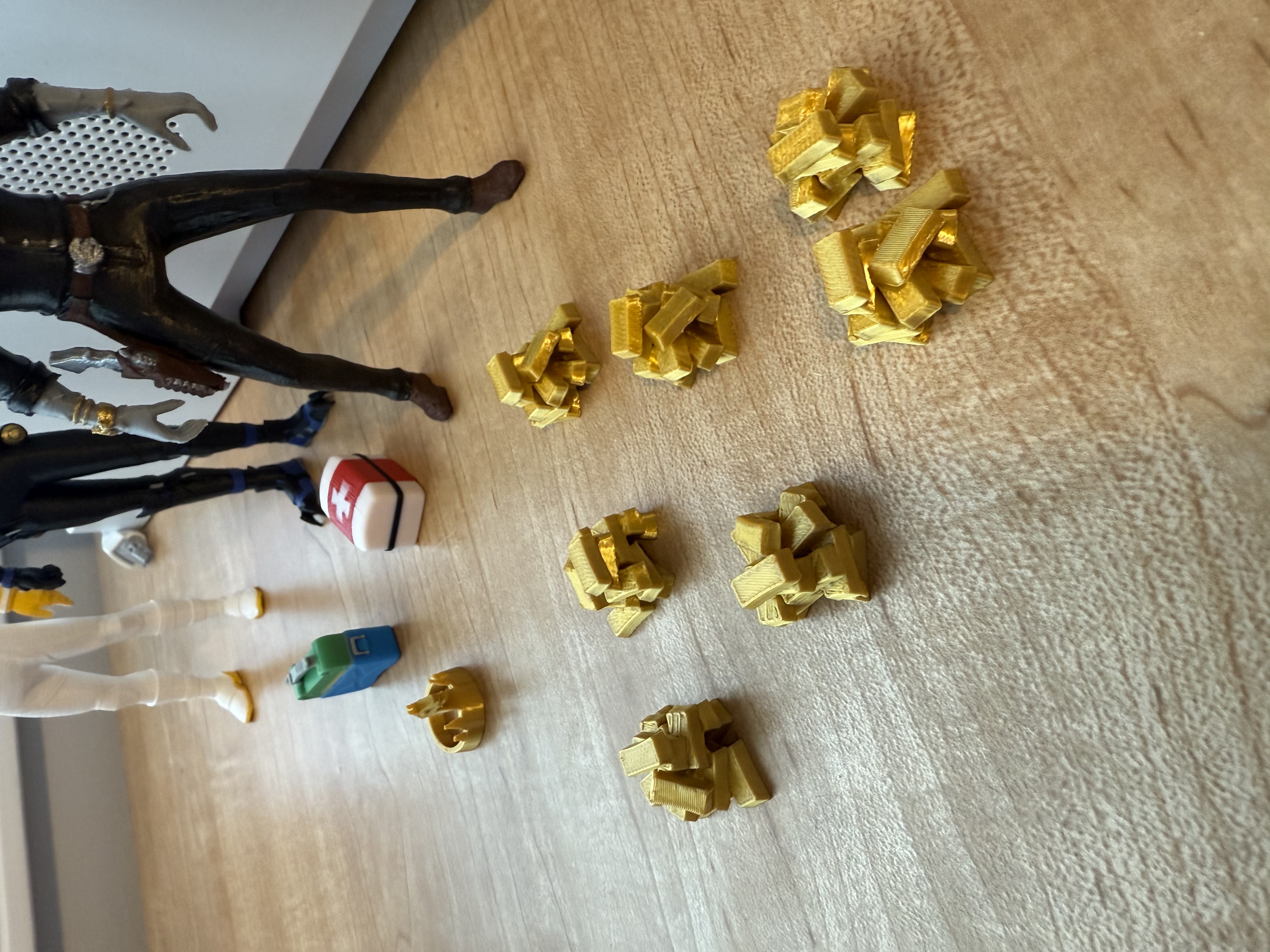 Large gold bar pile from Fortnite
