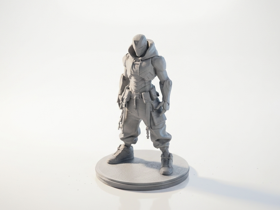 Hooded Soldier Figurine Street Style 3D Printable