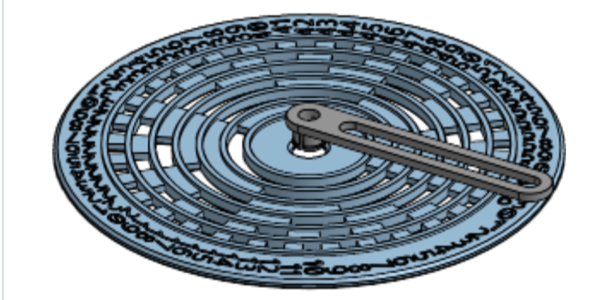 6-bit rotary encoder wheel